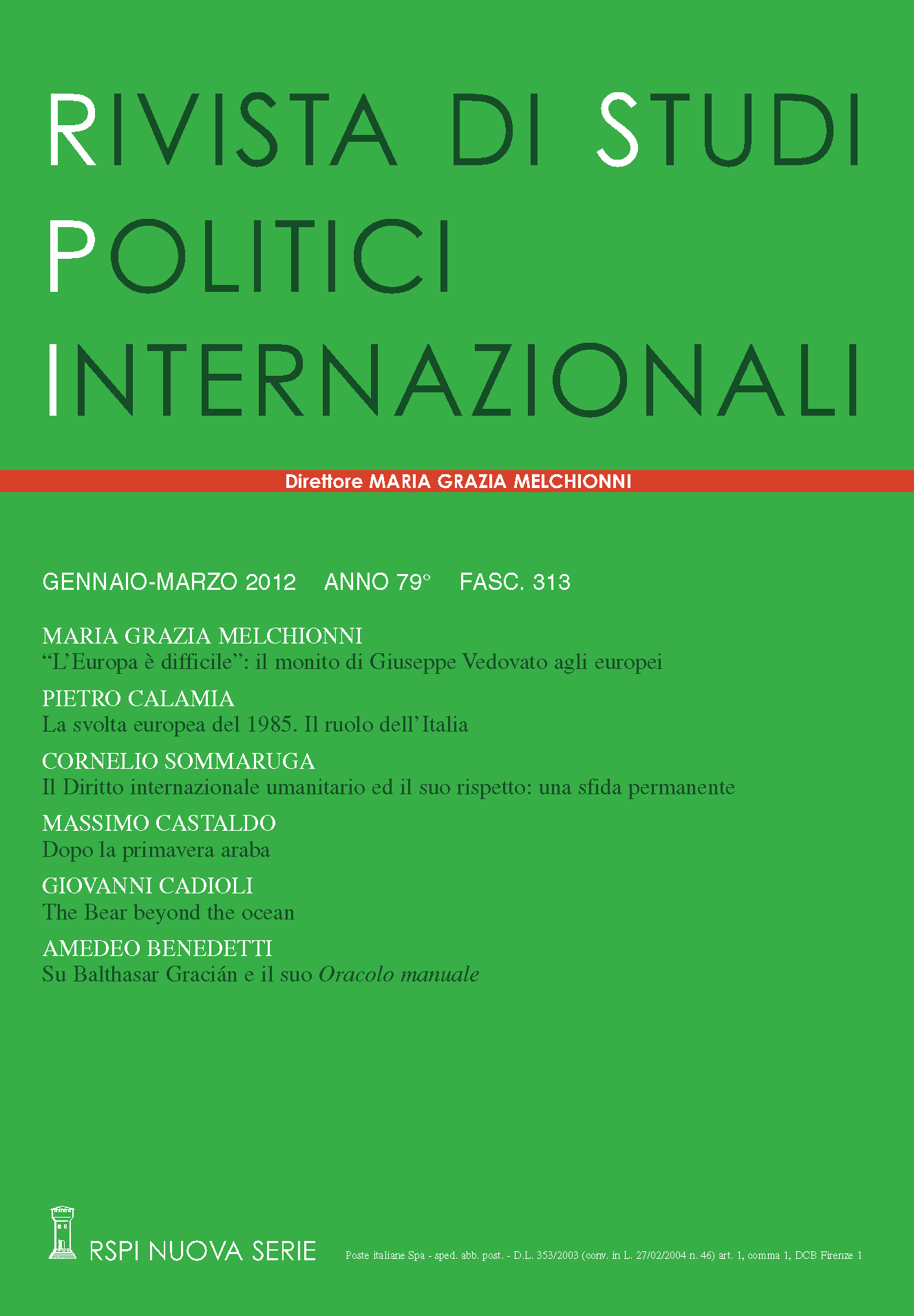 Rivista di studi politici internazionali - home page