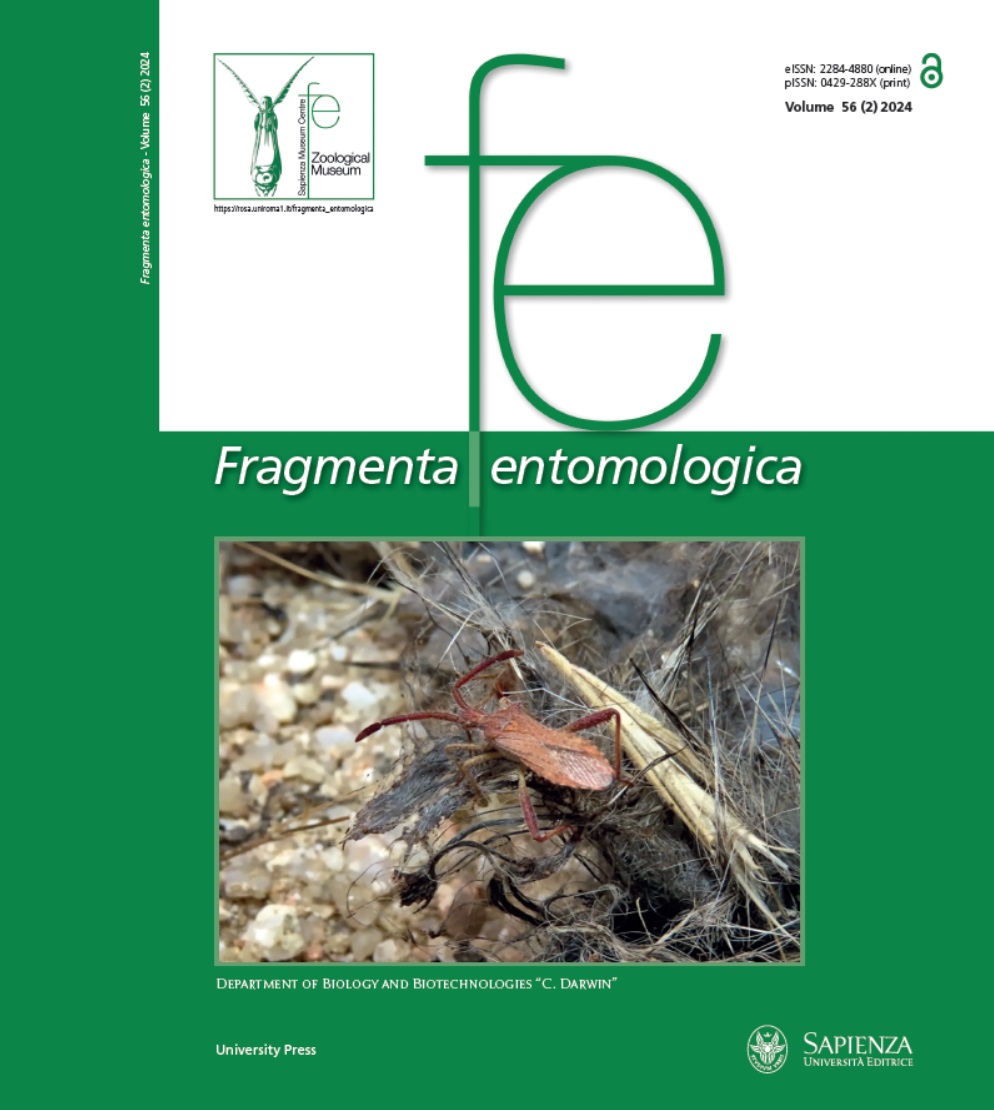 Cover picture: a specimen of Coriomeris hirticornis (Hemiptera: Coreidae) eating on a dry carcass of European rabbit (Oryctolagus cuniculus) at Cerro Milano (Madrid, Spain). Photo: Juan C. Cepeda Espinosa. From Cepeda Espinosa & Alamo, this issue.