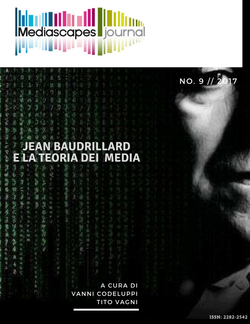 					View No. 9 (2017): Jean Baudrillard e la teoria dei media
				