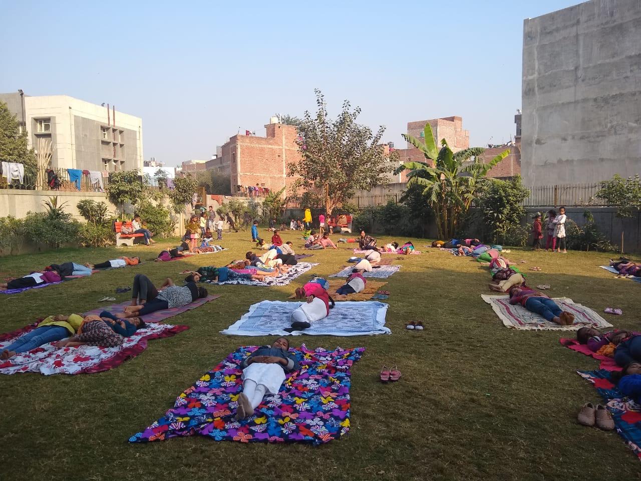 “Meet To Sleep” Ally, Plan India, AV Baliga Trust and CASP, Delhi (at Mangolpuri Public Park and Madanpur Khadar Public Park)