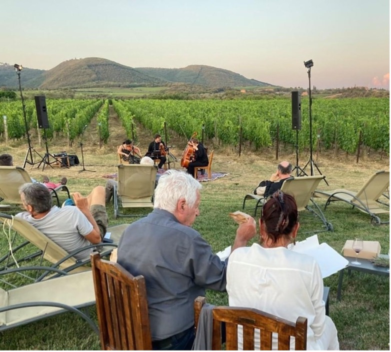 Concert in the vineyards of Borgo San Felice (Castelnuovo Berardenga)