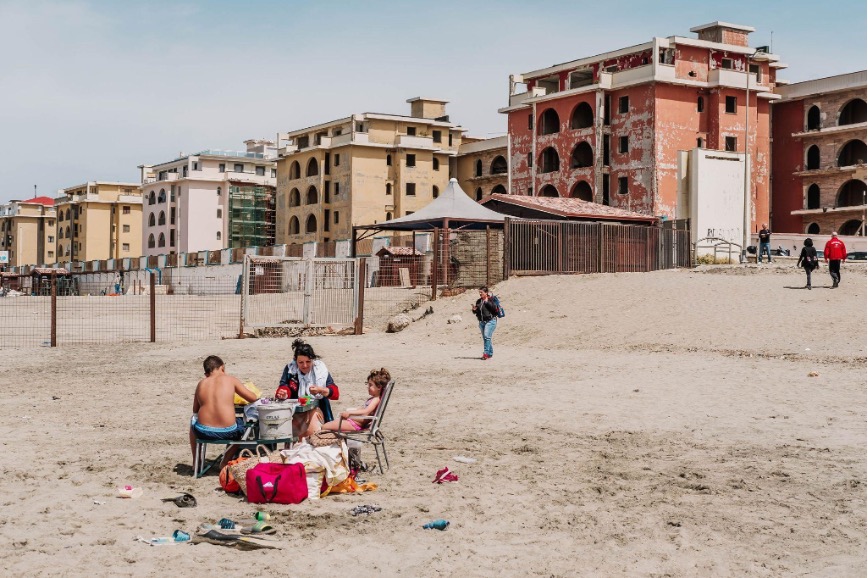 Free beach, Pineta Mare. Photo by Francesco Stefano Sammarco