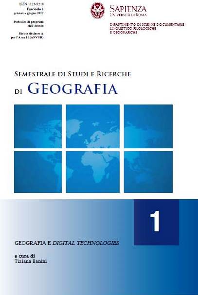 					View No. 1 (2017): Geografia e digital technologies
				