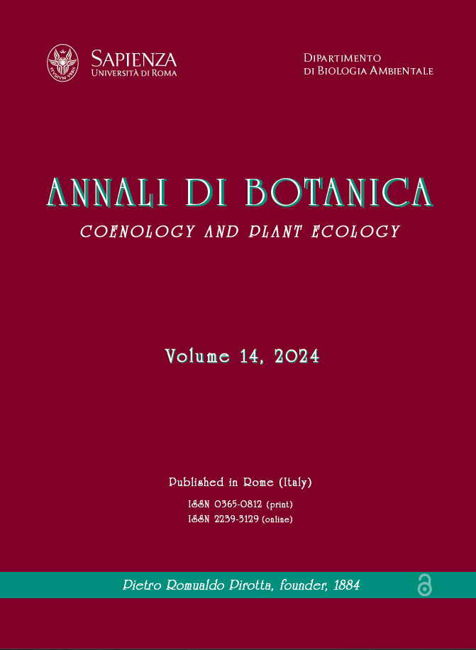 					View Vol. 14 No. 1 (2024): Annali di Botanica
				