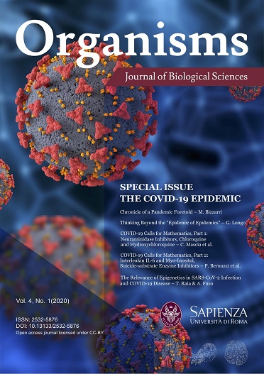 Organisms: Journal of Biological Sciences, Special Issue: The COVID-19 Epidemic, Vol, 4, No. 1