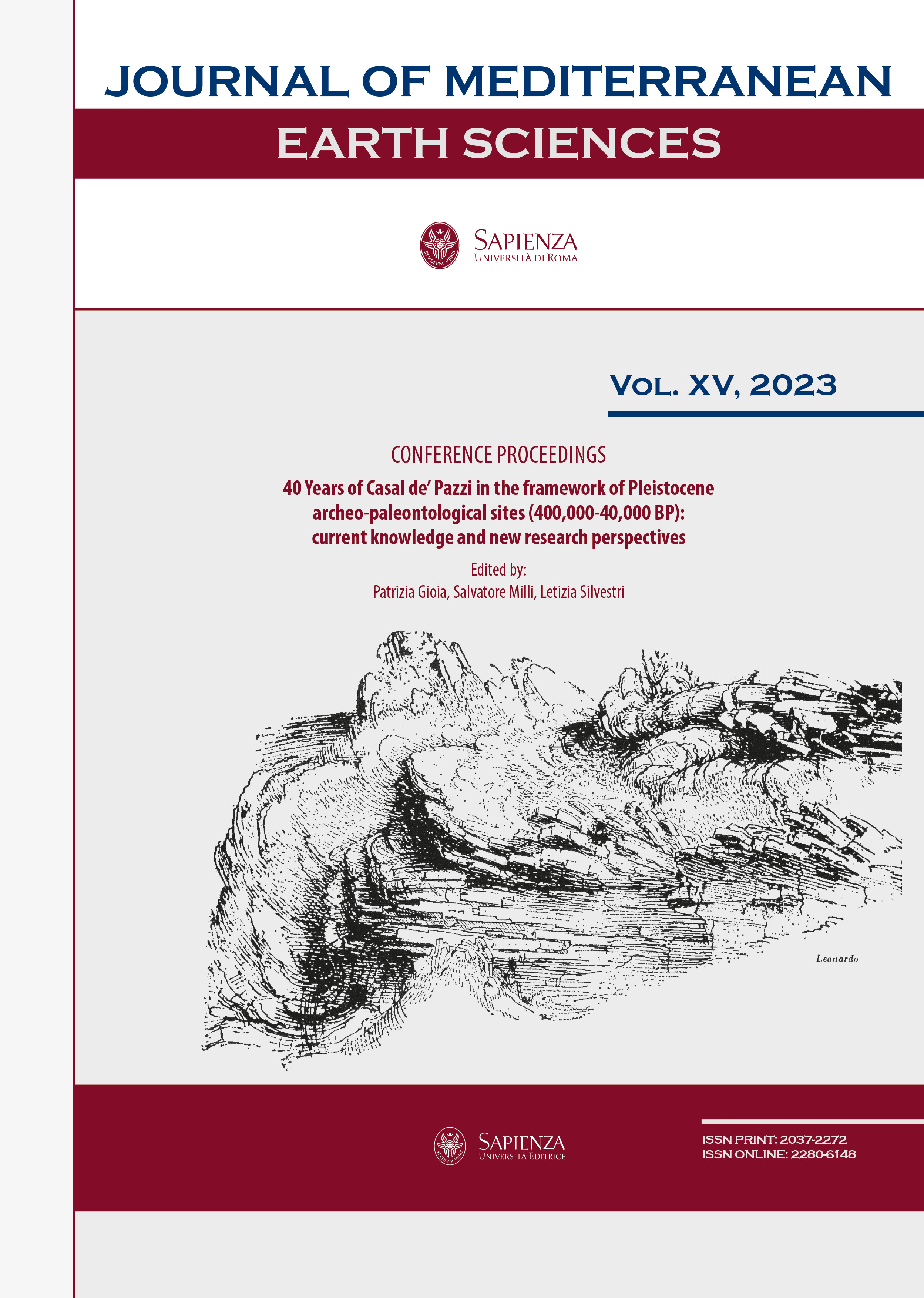 					View Vol. 15 (2023): Special Issue: "Conference Proceedings - 40 Years of Casal de’ Pazzi in the framework of Pleistocene archeo-paleontological sites (400,000-40,000 BP):  current knowledge and new research perspectives"
				