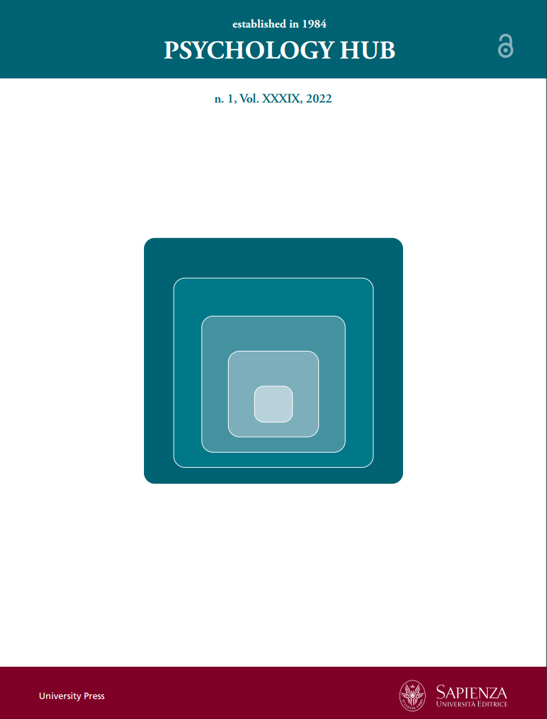 					View Vol. 39 No. 1 (2022): Special Issue Effect of Covid-19 pandemic: vulnerability and resources. Part 2
				